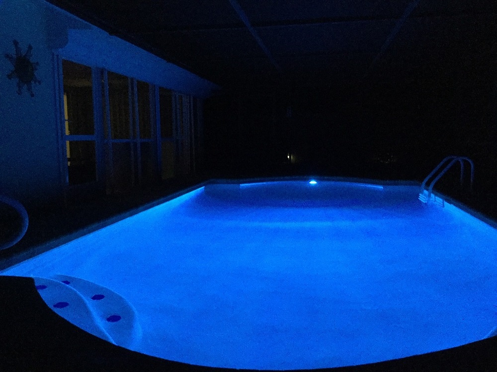 Relax At Night By The Heated Pool Which Is Illuminated By An Underwater LED Light